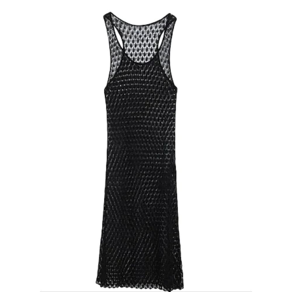 Saint Laurent Women's Black  Midi Lace Dress Size OS - Picture 16 of 16